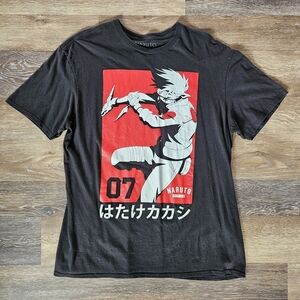 Naruto Black Graphic T-Shirt Size XL